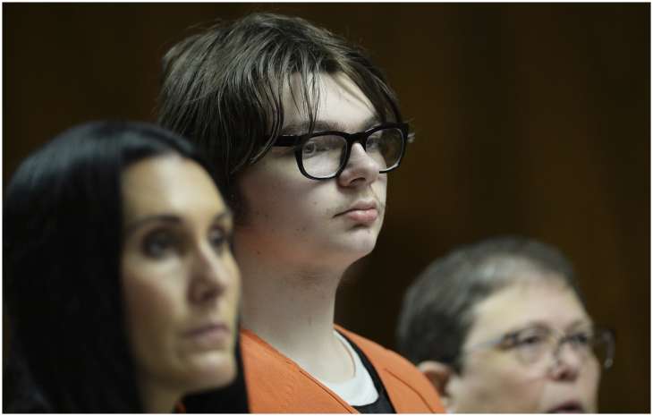 Ethan Crumbley, 17, who killed four students in Michigan in