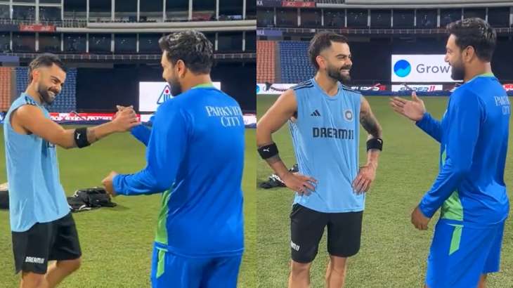 Virat Kohli and Haris Rauf