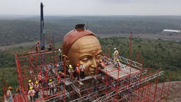 The statue of Adi Shankaracharya.