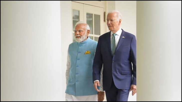 Prime Minister Narendra Modi with US President Joe Biden