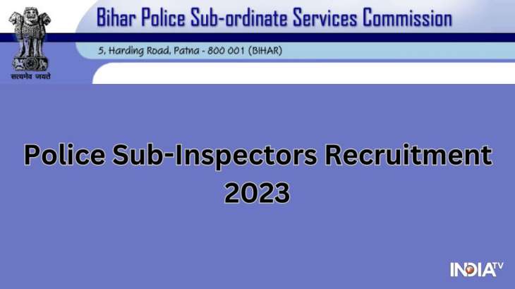 बिहार पुलिस सब-इंस्पेक्टर भर्ती 2023, बिहार पुलिस सब-इंस्पेक्टर अधिसूचना 2023