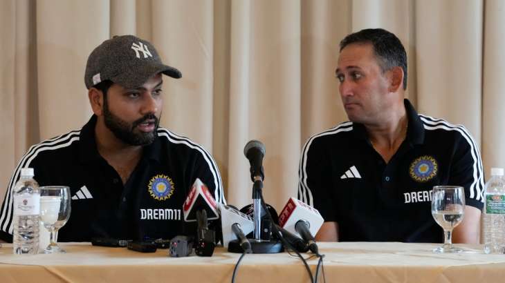 Indian captain Rohit Sharma and chief selector Ajit Agarkar