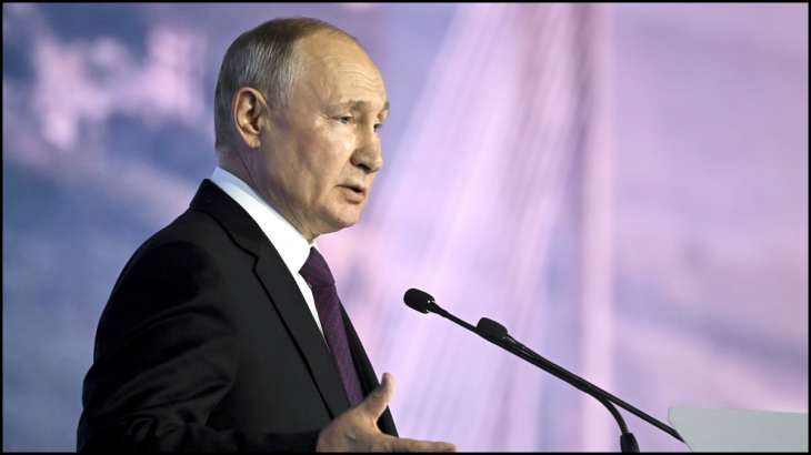 Russian President Vladimir Putin at the Eastern Economic