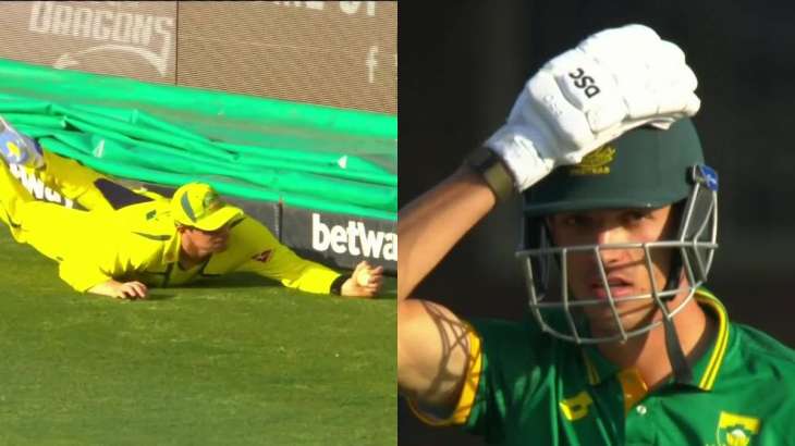 Sean Abbott took a stunning one-handed catch to dismiss