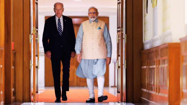 US President Joe Biden holds a bilateral meeting with PM