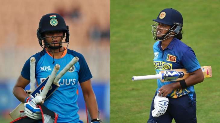 Harmanpreet Kaur (left) and Chamari Athapaththu (right)