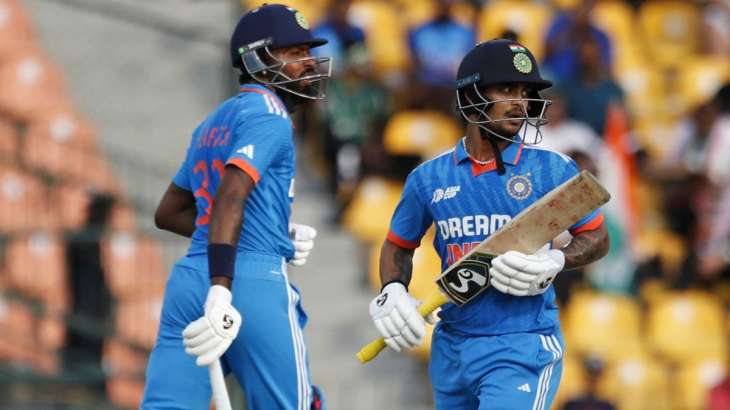 Hardik Pandya and Ishan Kishan against Pakistan on