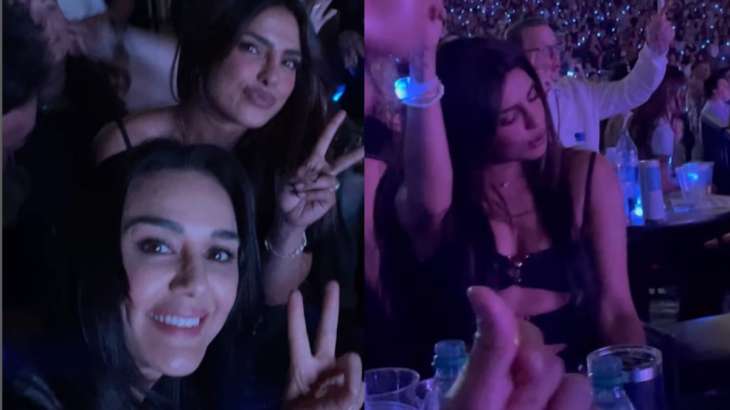 Preity Zinta, Priyanka Chopra enjoy a 'fun night'