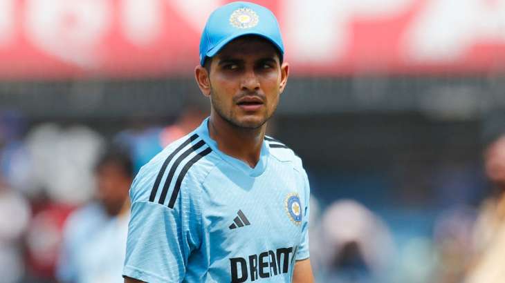 Shubman Gill during the India-Australia ODI series in