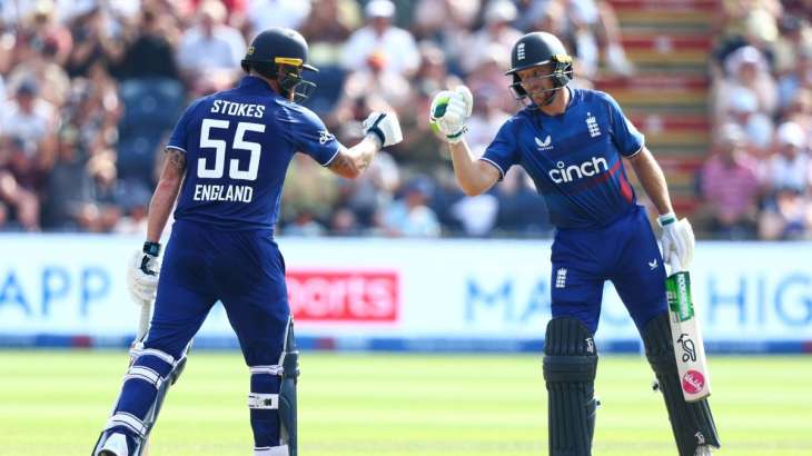 Ben Stokes and Jos Buttler during ODI Series against New