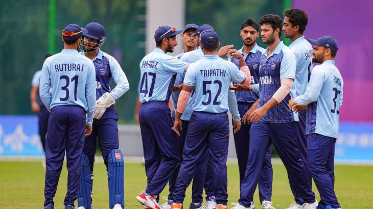 India men's cricket team at Asian Games on Oct 6