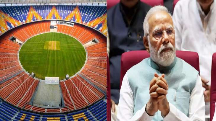 Narendra Modi Stadium and PM Modi