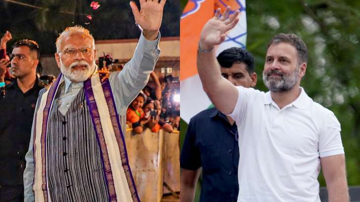 Prime Minister Narendra Modi and Congress leader Rahul