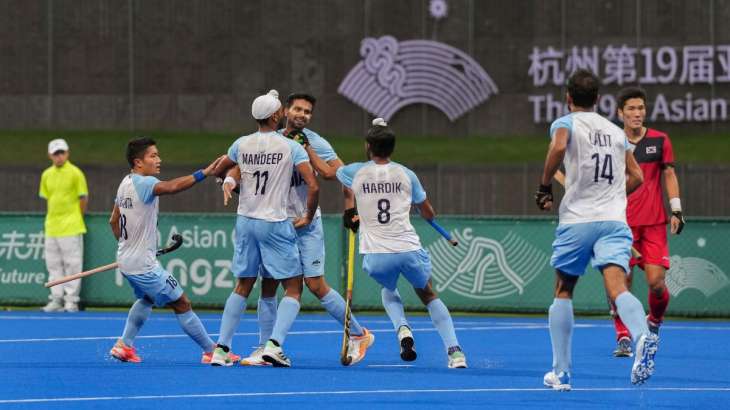 Indian men's hockey team at Asian Games 2023