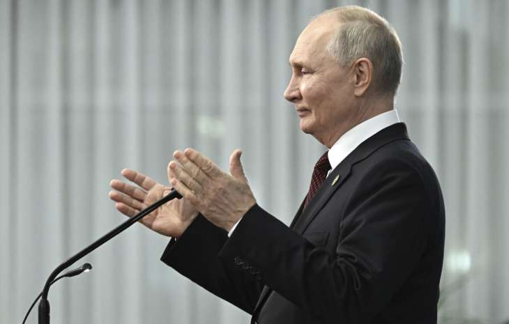 Russian President Vladimir Putin at the Commonwealth of