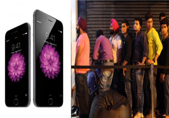 People queue-up from mid-night as Apple iPhone 6 and iPhone 6 Plus go ...