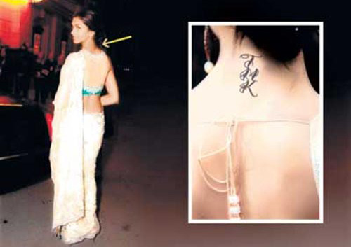 Is Deepika Padukone changing her RK Tattoo to RS  Deepika padukone style  Tattoos Deepika padukone