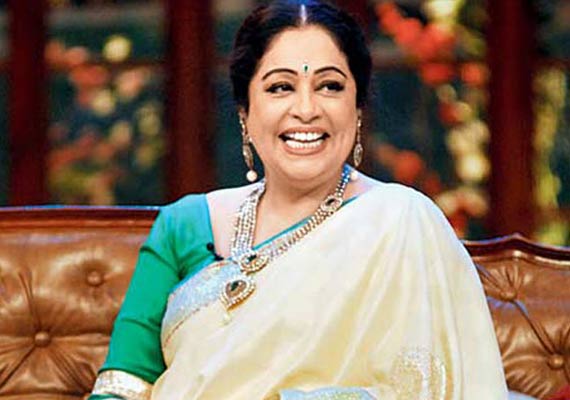 Actress Kiron Kher Shows Off Her Six-Yard Wonders