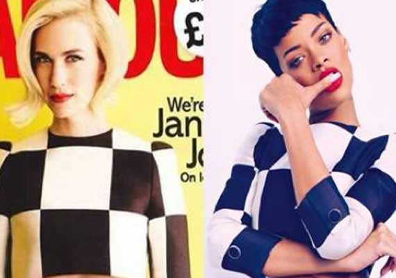 january jones wants to bed rihanna
