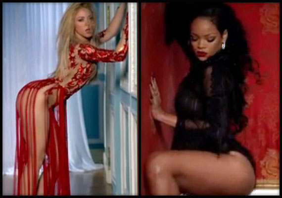 570px x 400px - Rihanna-Shakira ooze sex appeal in new steamy video (see pics) â€“ India TV