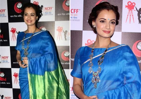 Dia Mirza shines with 'bindi' and 'sindoor' in her first post wedding ...