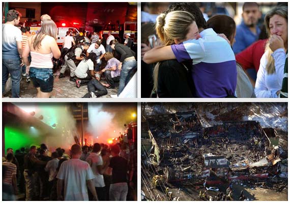 lone exit was blocked as 233 people choked to death inside brazilian nightclub