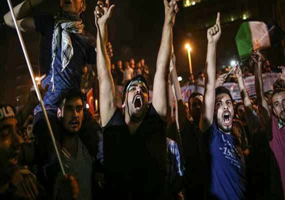 protest staged in turkey against israeli gaza offensive