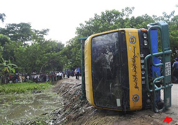 Road Accident Kills 42 School Children In Bangladesh