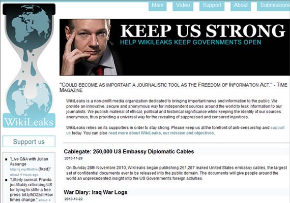 Wikileaks.org WikiLeaks Site Comes Under Attack | World - India TV News