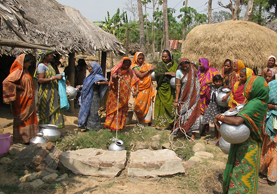 Agitation for drinking water in Berhampur town