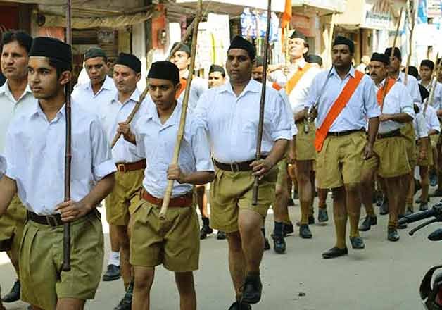Congress tweets khaki shorts on fire History evolution and controversies  of RSS past uniform