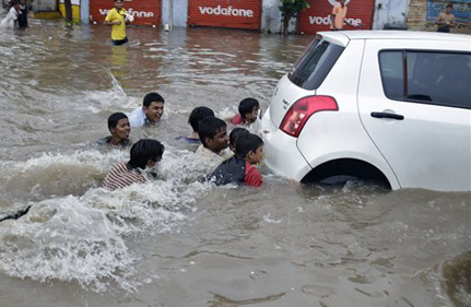 six killed as heavy rains lash ahmedabad six killed as heavy rains lash ahmedabad