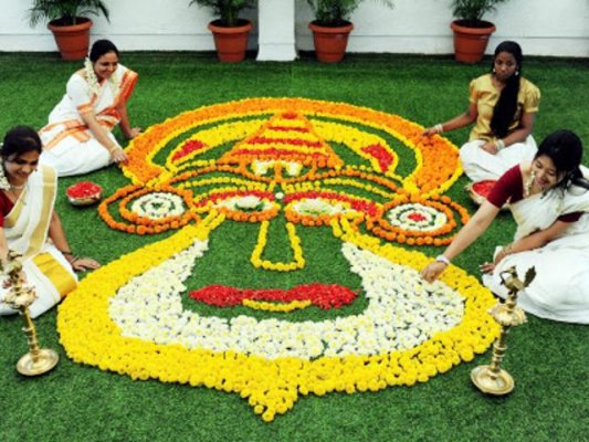 Onam celebrated in Kerala