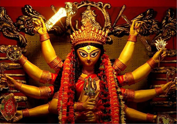 Buy quality Durga Mata Idol in Antique Finish PO17415 in New Delhi