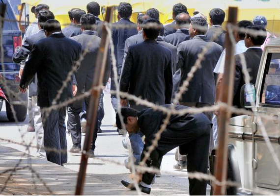 work in courts affected by lawyers stir