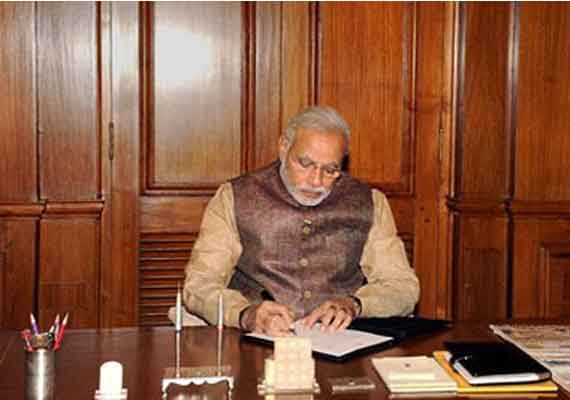 narendra modi reviews progress of monsoon