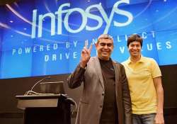 infosys profit up 5 raises sales forecast for fy 16