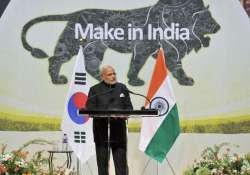 make in india dominates modi s first full day in us