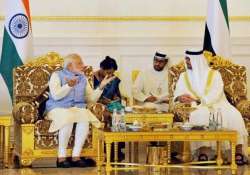 india uae likely to ink 16 pacts investment oil and it top agenda