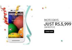 motorola cuts moto e india price for limited period