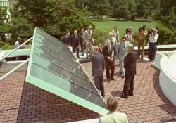 let the sun shine in on white house solar panels