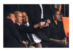 obama cameron schmidt take selfie at mandela memorial