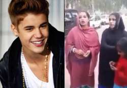 true fans young pakistani girls learn english to sing justin bieber s baby