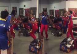 virat kohli teaches chris gayle some bhangra moves