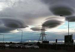 ufo shaped clouds seen over cape town skies