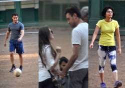 aamir khan shows off his football skills view pics