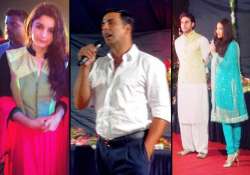 aishwarya alia akshay abhishek celebrate navratri view pics