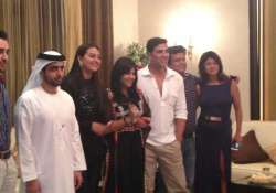 akshay sonakshi imran ekta dine with dubai s royal prince view pics