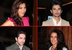 ayushmann sushant boman neha spotted at the iifa press meet view pics