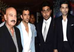 hrithik akshay abhishek glittered at big fat wedding bash watch pics